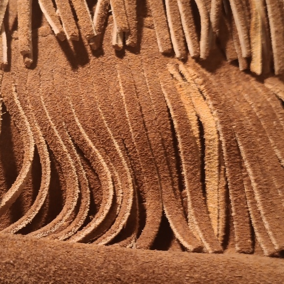 Minnetonka Fringe Brown Women's Boots Size 7 - Picture 8 of 16